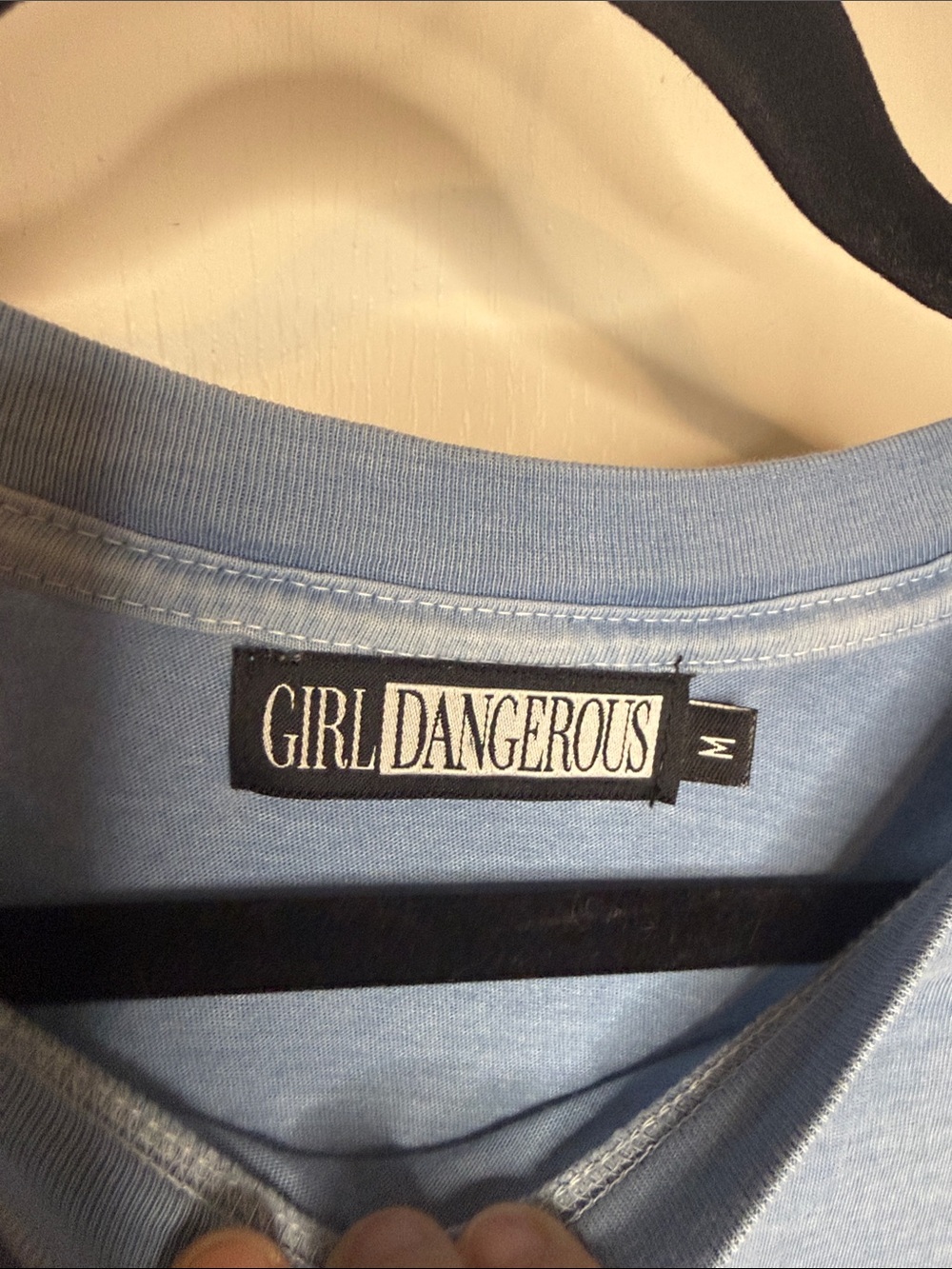 Girl Dangerous Light Blue 'Cowboys Wanted' Short Sleeve Graphic Tee - Picture 5 of 7